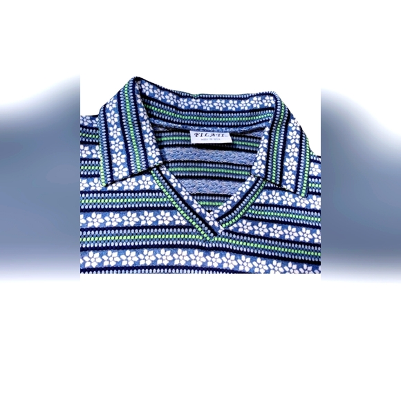 FILATI x VINTAGE Y2K Floral and Geometric Print Shirt Made in USA - Picture 3 of 5